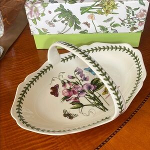 Portmeirion Botanic Garden bread Basket with Floral Design